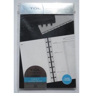 TUL Custom Note Taking System Discbound Weekly Timed Format 2pages Per Week